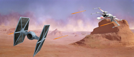 X翼星球大战的简单设计缩略图