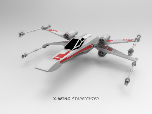 X翼星球大战的简单设计缩略图