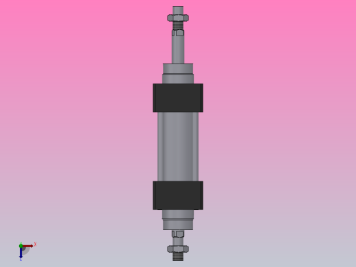 SU标准复动型气缸SID32×100-S-CS1U1俯视缩略图