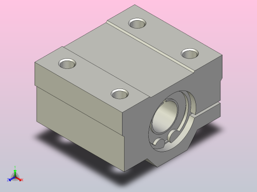 间隙调整型SCLM箱式直线轴承[SCLMAJ-10-E]正等轴测缩略图