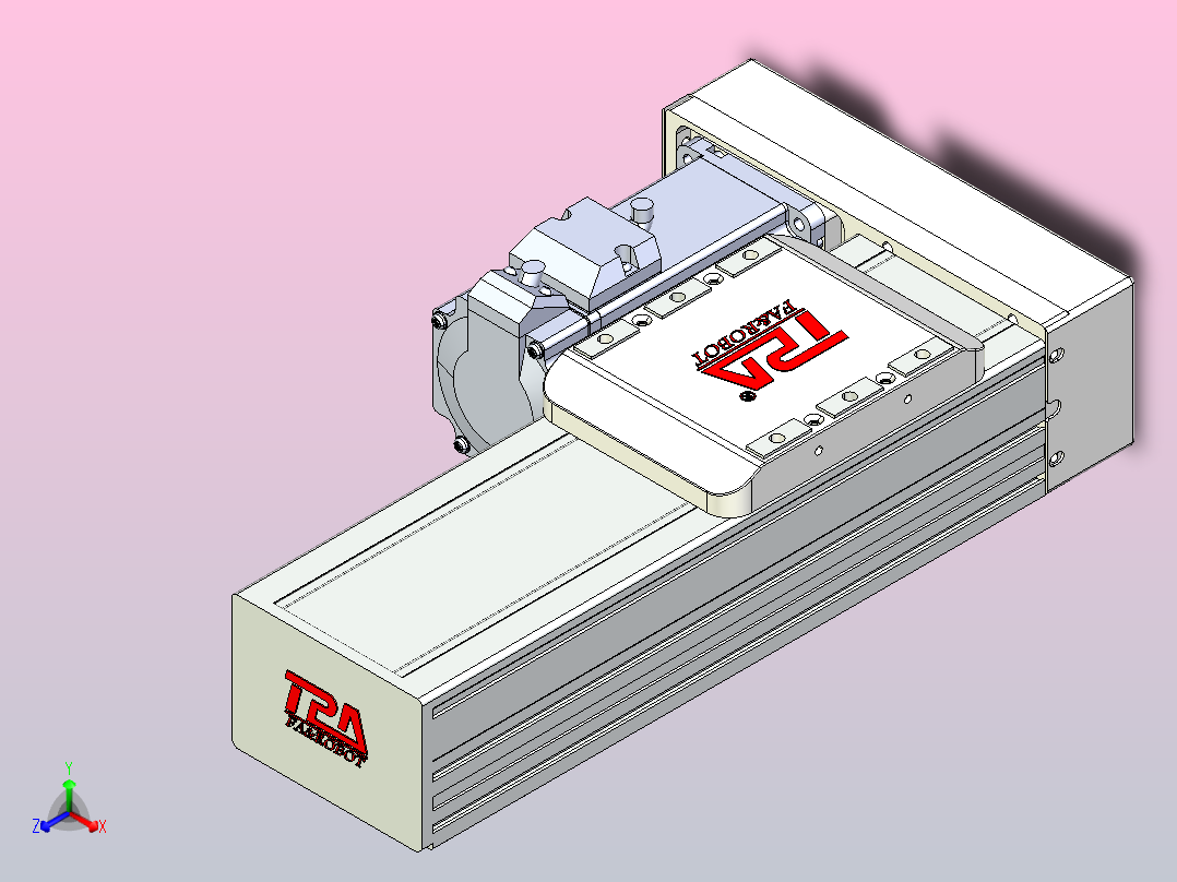 滚珠丝杠直线轴带导轨全封闭TPA-HCR-85D-1610C-L100-MR-C-P20-N3主视图