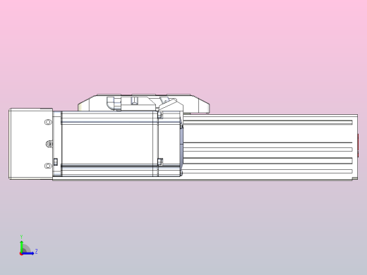 滚珠丝杠直线轴带导轨全封闭TPA-HCR-85D-1610C-L100-MR-C-P20-N3左视缩略图
