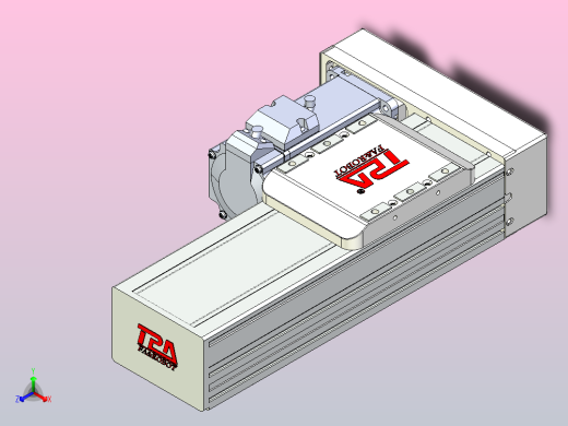 滚珠丝杠直线轴带导轨全封闭TPA-HCR-85D-1610C-L100-MR-C-P20-N3正等轴测缩略图