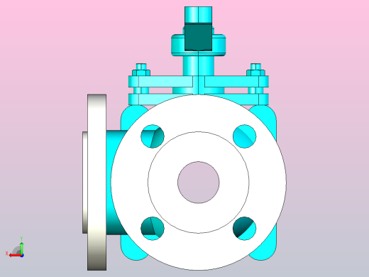 Q44-644-944-45-645-945F-Y-25 三通法兰球阀[32],后视缩略图