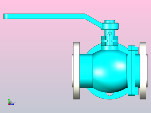 Q44-644-944-45-645-945F-Y-25 三通法兰球阀[32],左视缩略图