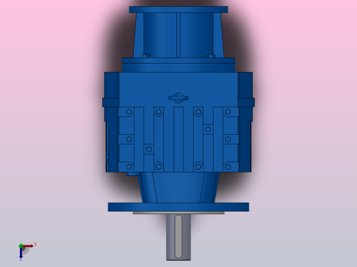 RF67ZP斜齿轮减速机RF67-4.29-M1-P63-Φ200俯视缩略图