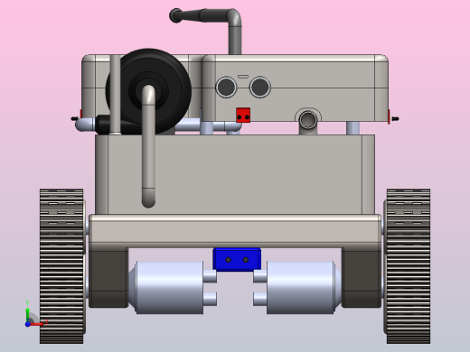 DEP一款消防机器人3D图纸 Solidworks设计 附STEP前视缩略图
