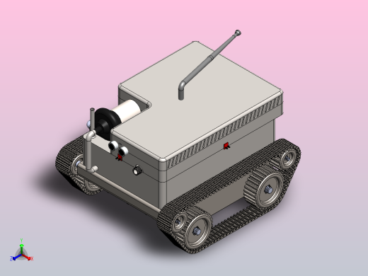 DEP一款消防机器人3D图纸 Solidworks设计 附STEP正等轴测缩略图