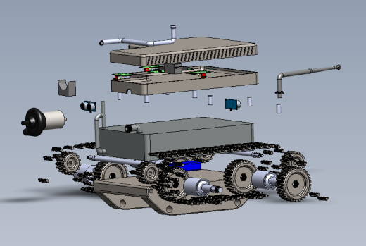 DEP一款消防机器人3D图纸 Solidworks设计 附STEP缩略图
