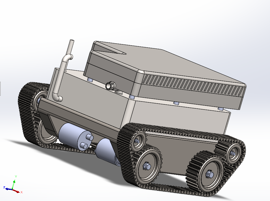 DEP一款消防机器人3D图纸 Solidworks设计 附STEP