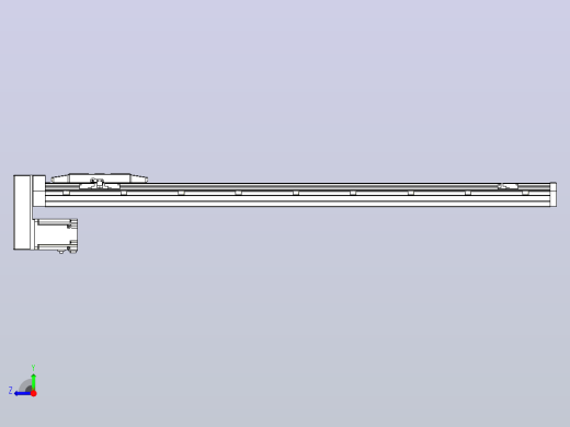 滚珠丝杠直线轴内置导轨TPA-GCR-170-2510C-L1050-MP-M75-N3右视缩略图