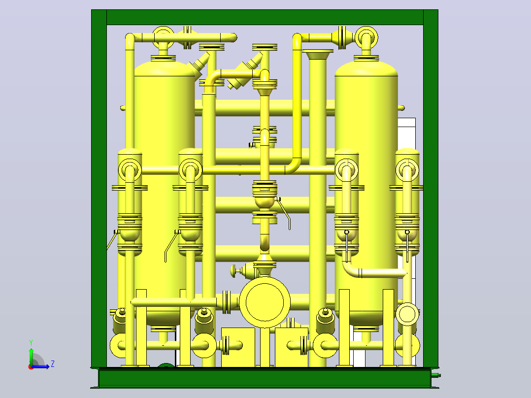 KMN-120D膜制氮设备左视图