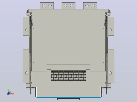 NXAF20N_H06 3P 抽屉万能式断路器三维模型 202206前视缩略图