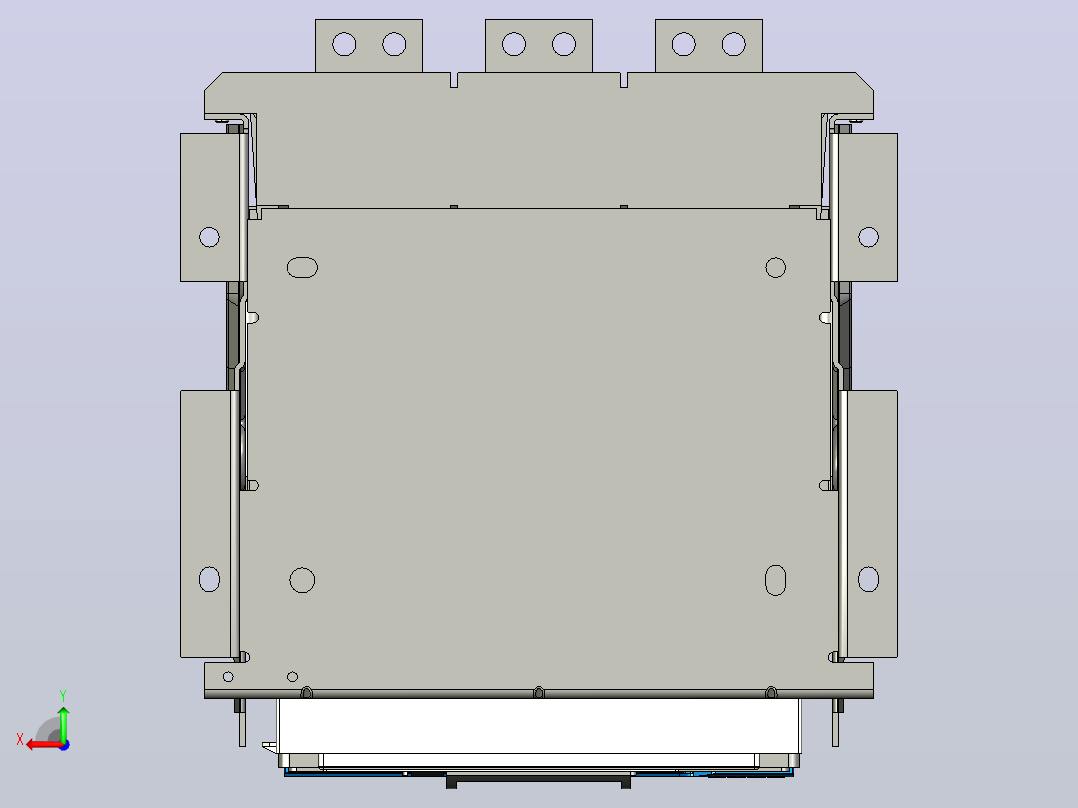 NXAF20N_H06 3P 抽屉万能式断路器三维模型 202206后视图