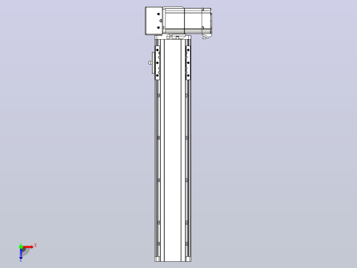 皮带直线轴半封闭可选导轨TPA-HNB-85D-90-L350-RU-C-P20-N3俯视缩略图