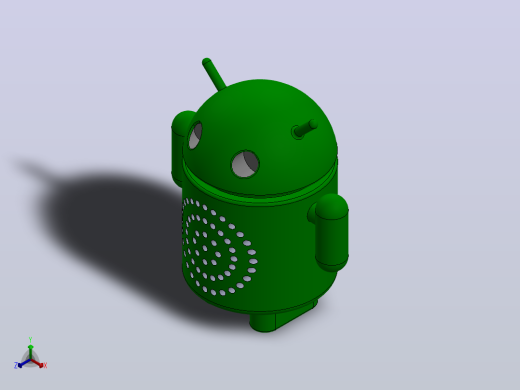 Android扬声器正等轴测缩略图