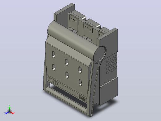 主要ABB型号。NH XLP 2  CHAVE ABB Mod。NH XLP 2正等轴测缩略图