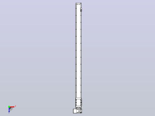 机器人皮带驱动直线轴TPA-GCB-80-P60-L1300-LU-M20-N3俯视缩略图