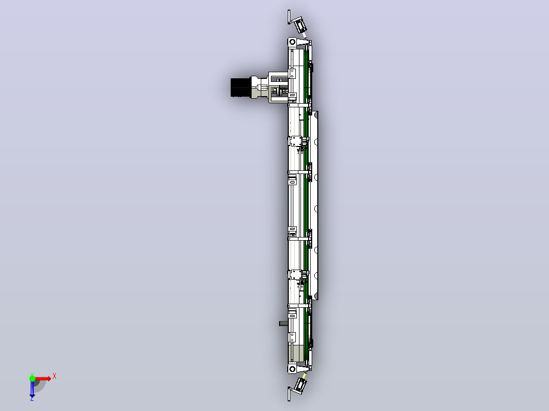 T23-351矩形同步带环形导轨（型材）俯视图