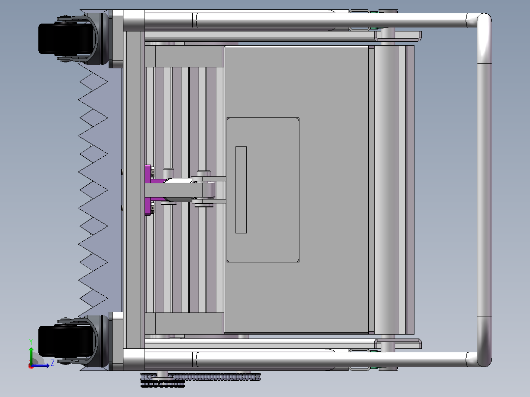 3d捡拾机左视图