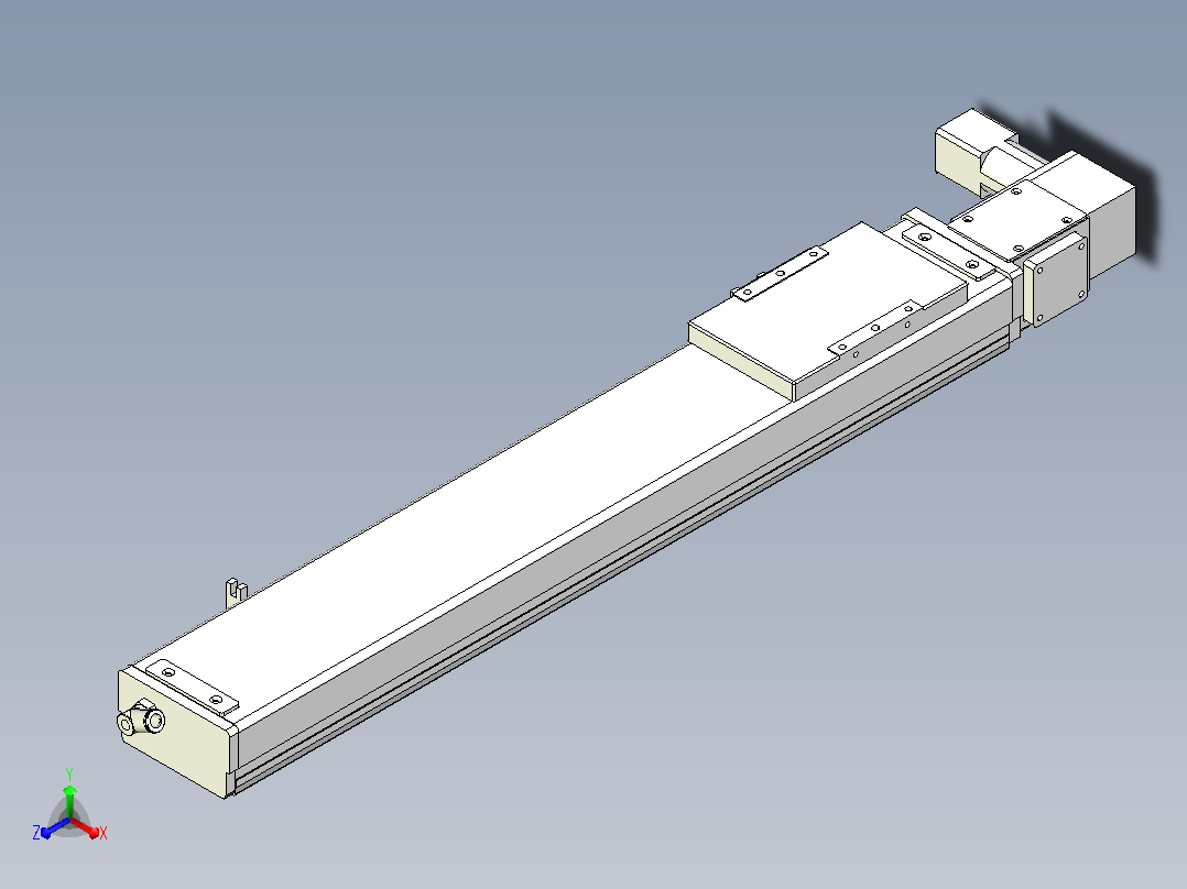 MCB10无尘皮带滑台[MCB10-L32-500-L-100W-C3]主视图