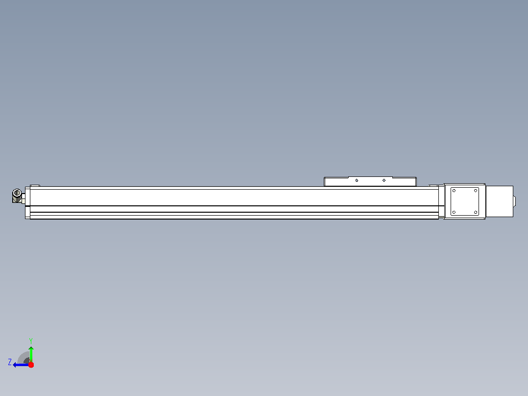 MCB10无尘皮带滑台[MCB10-L32-500-L-100W-C3]右视图