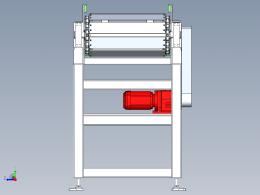 3m链板线3D图纸右视缩略图