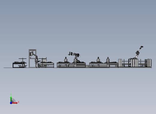 高铁车门生产装配流水线前视缩略图