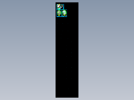 机械钻孔嵌岩灌注桩基础施工cad图纸图1纸