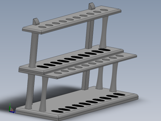 双层20位烟斗架