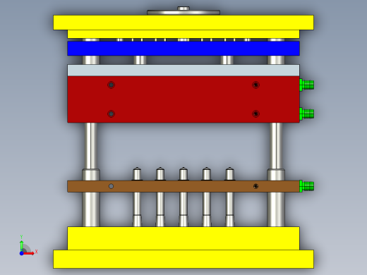 注射器筒体模具设计前视缩略图