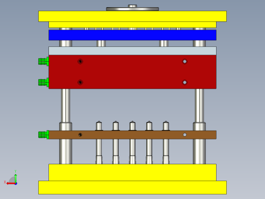 注射器筒体模具设计后视缩略图