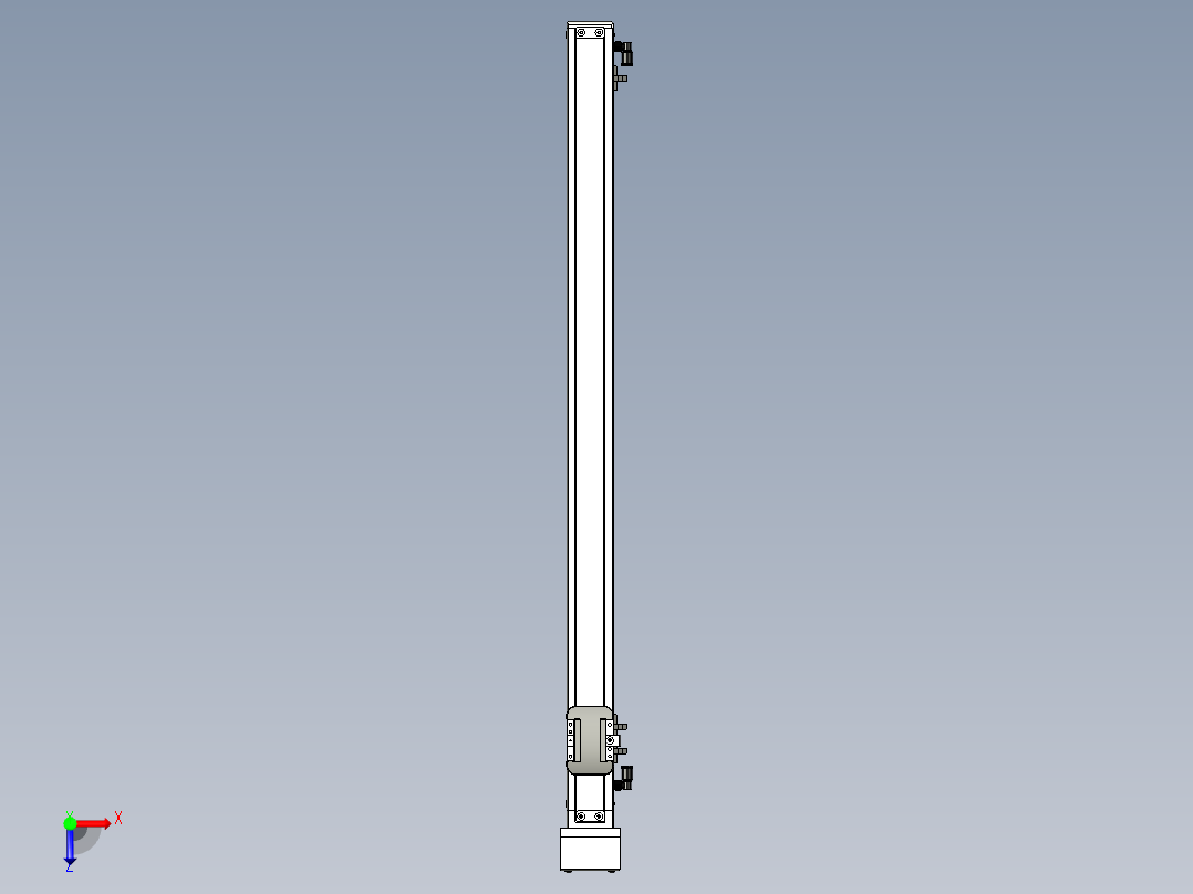 Toyo东佑达直线模组-ECH5-700-BM+煞車俯视图