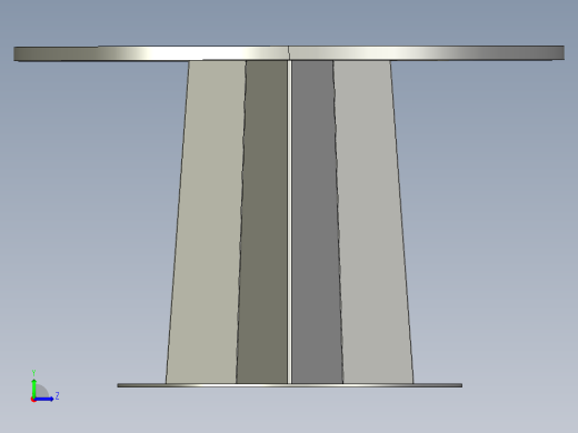 四方列餐台左视缩略图