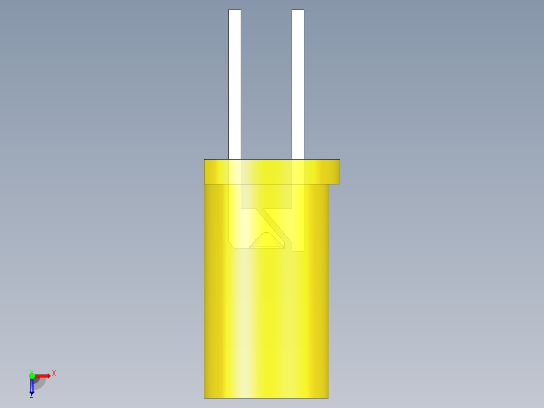 LED_Cylindrical_Yellow_D5x9.6mm俯视图