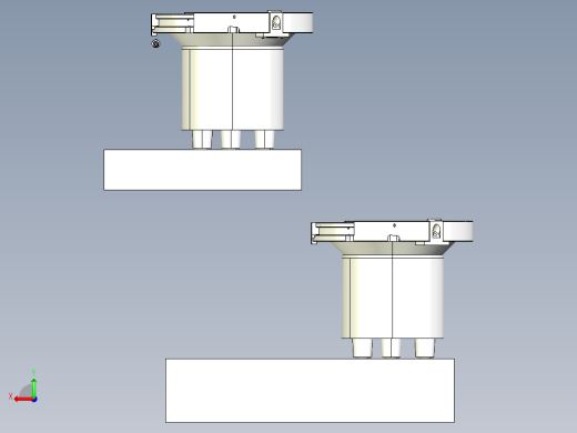 四振动盘模型后视缩略图