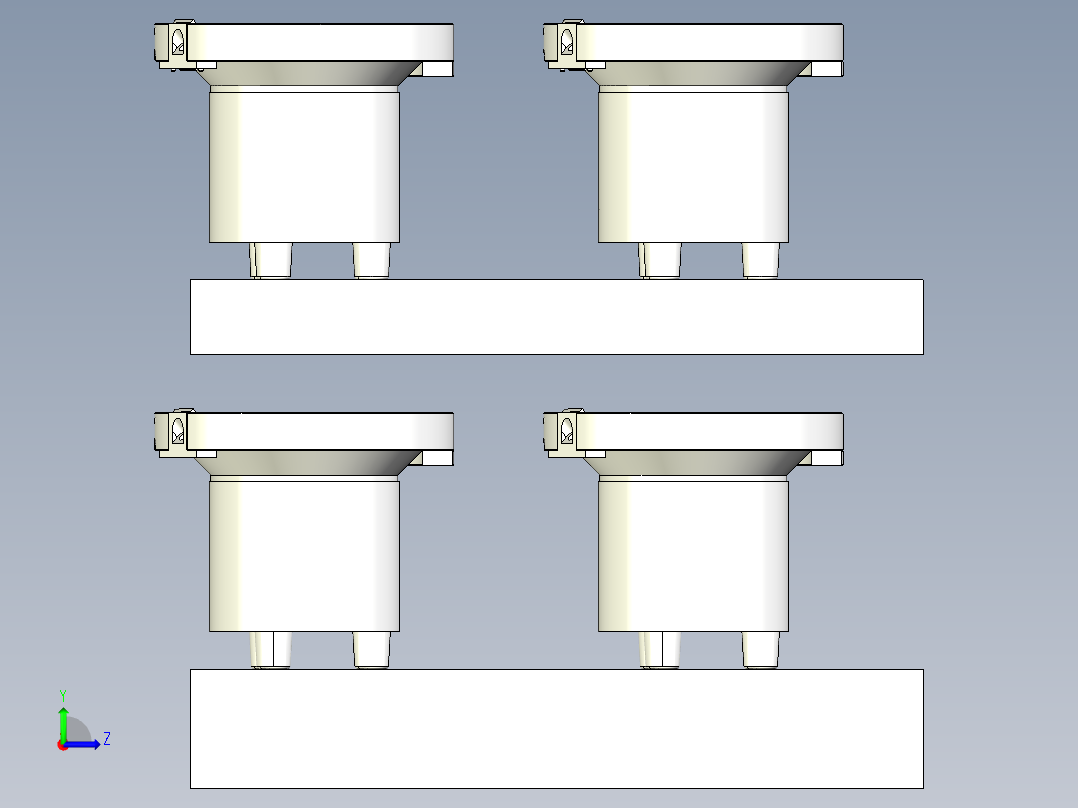 四振动盘模型左视图