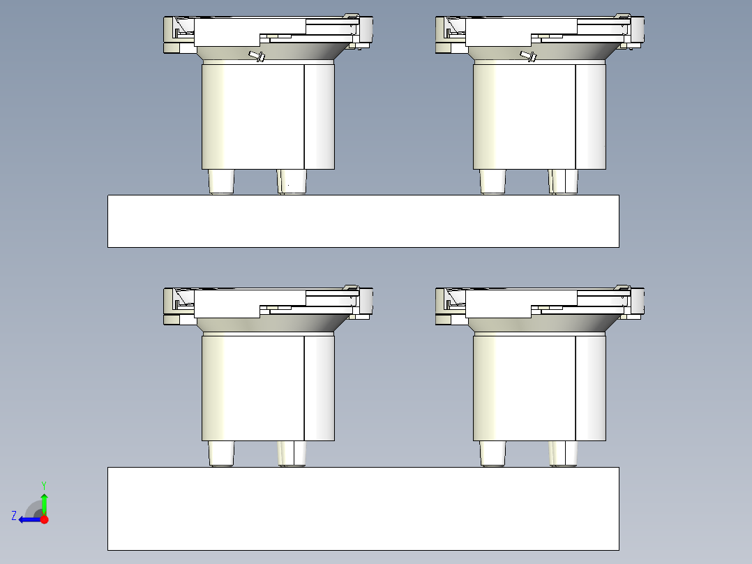 四振动盘模型右视图