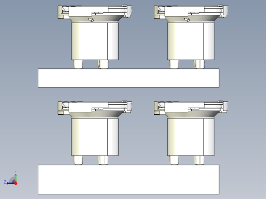 四振动盘模型右视缩略图