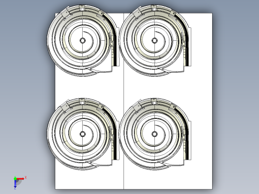 四振动盘模型俯视缩略图
