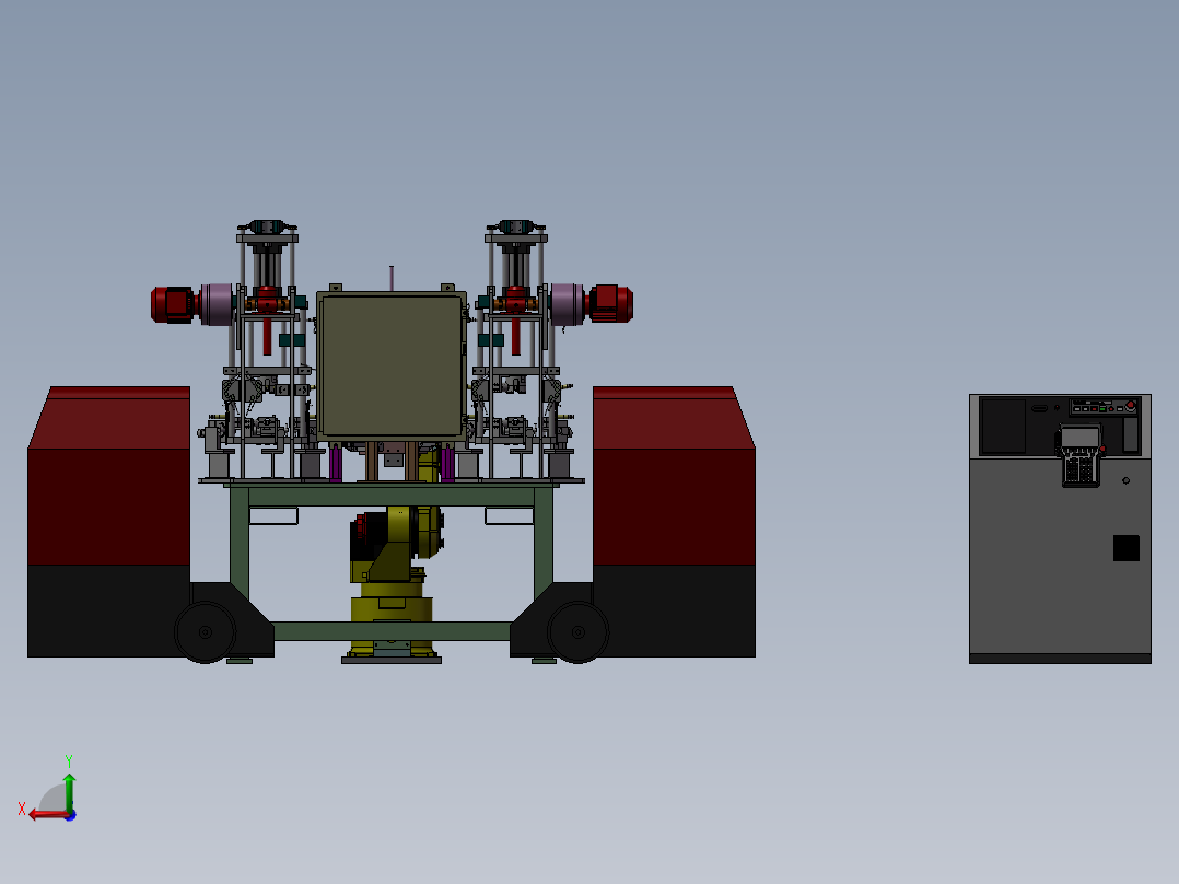 焊机检查部件转子后视图