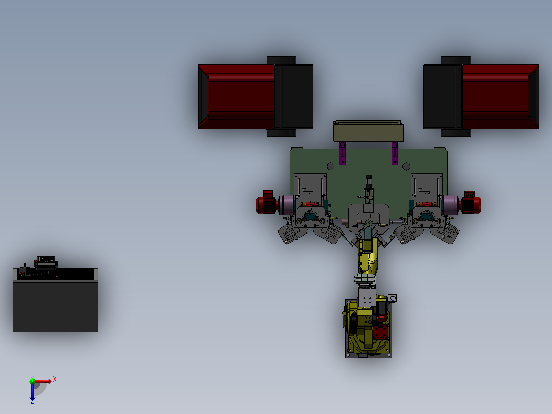 焊机检查部件转子俯视图