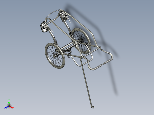 带3轮子的自行车拖车婴儿车