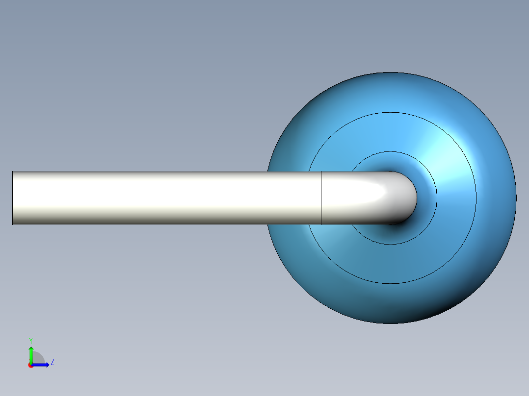 无源元件封装-RES-0.25W-H-MF左视图