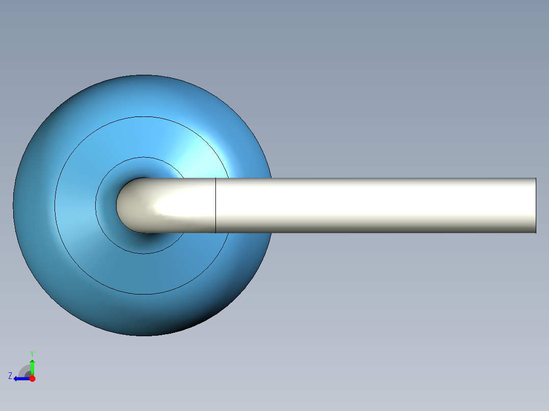 无源元件封装-RES-0.25W-H-MF右视图