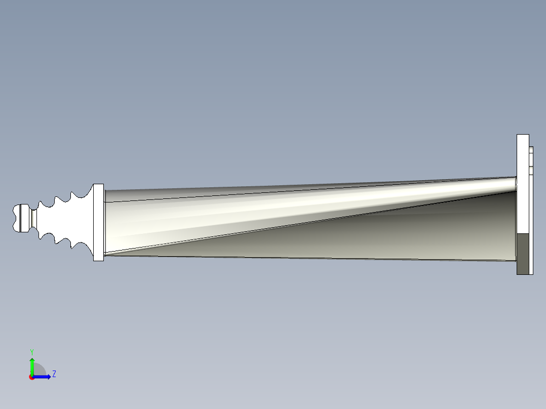 涡轮 叶片 涡扇 (12)左视图