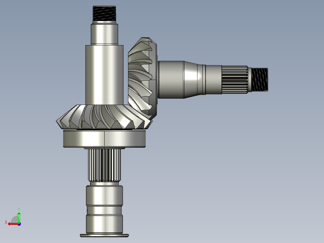 齿轮啮合 (76)后视图
