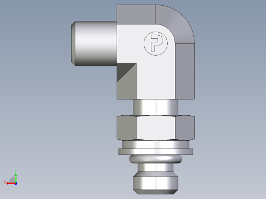 卡套式工业通用硬管接头EO_Adjustable_Locknut_elbow_WEE04LLMOROMDCF后视缩略图