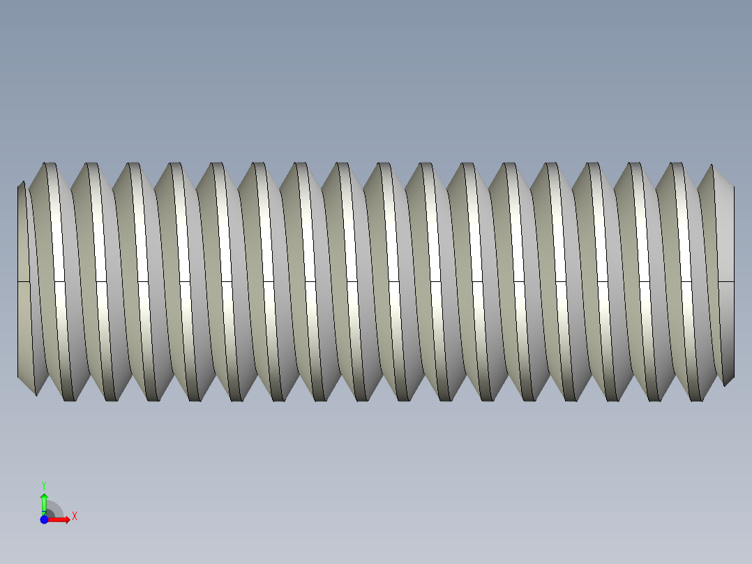 DIN 913-ISO 4026 固定螺钉-M4 L=12.STEP前视图