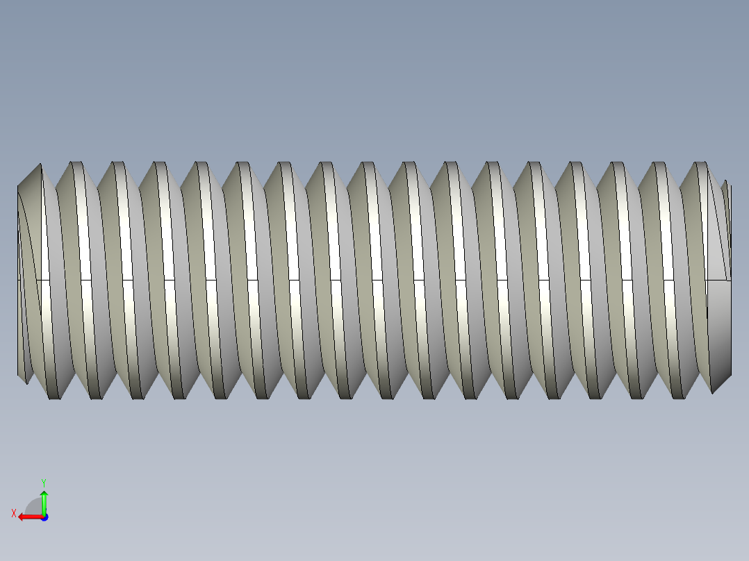DIN 913-ISO 4026 固定螺钉-M4 L=12.STEP后视图